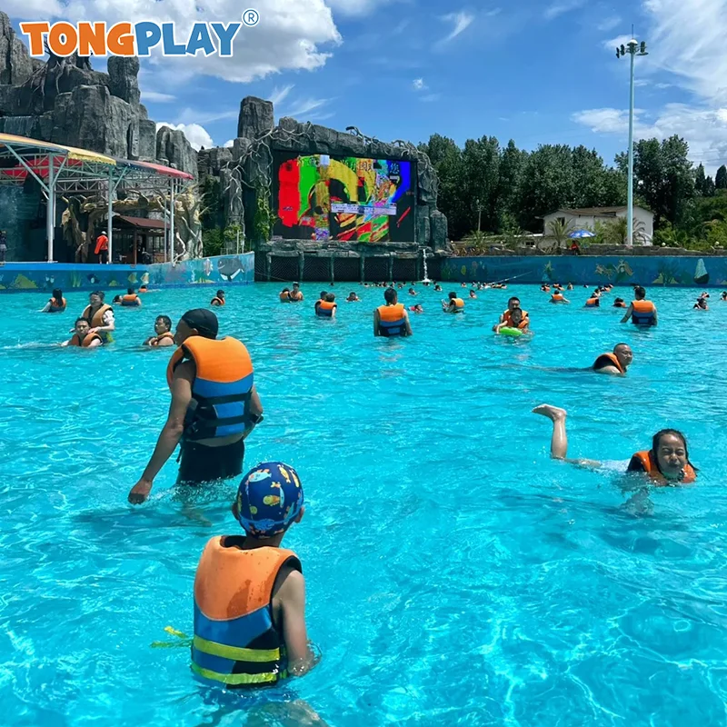 Water Play Facilities Amusement Park Tsunami Customized Wind Pressure Water Playground Surf Pool Wave Pool Machine