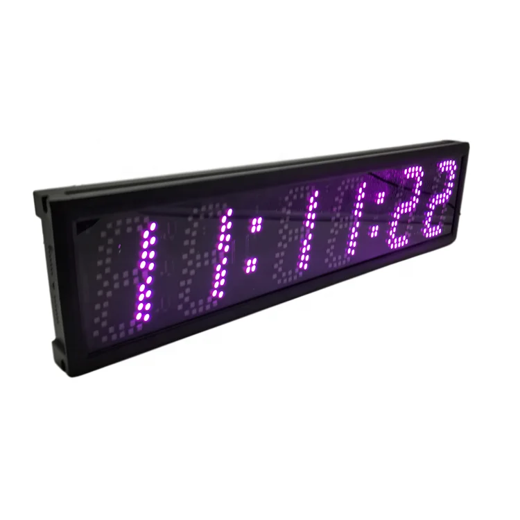 Jhering 5 Inch 7 Color High Brightness Timer Large Display Screen Buttons Box Battery Race Timing Clock