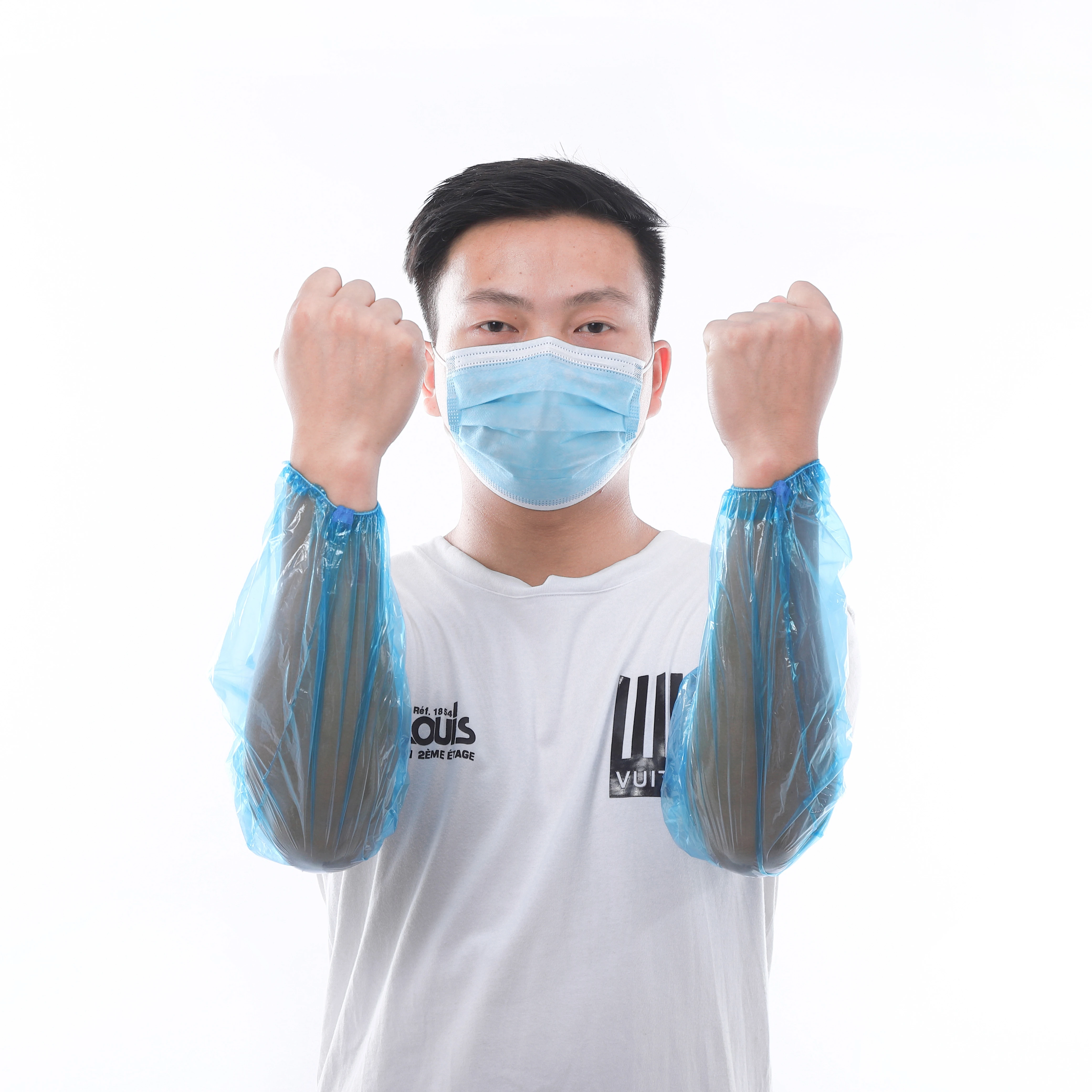 Горячая Распродажа дешевая цена одноразовая Водонепроницаемая нарукавная накладка полиэтиленовая