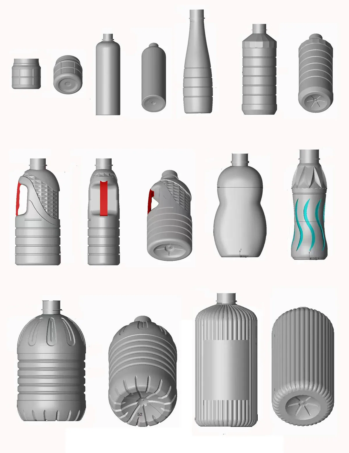 1 Liter Mineral Water Bottle Mould