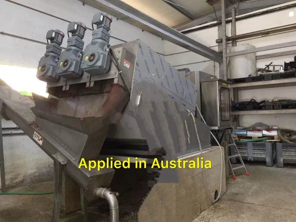 Waste Water Treatment Equipment Screw Press Water Filter Sludge Dewatering Plant