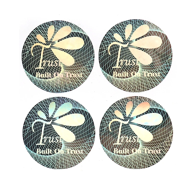 Custom Printing Private Logo Hologram Stickers Security Self Adhesive Labels