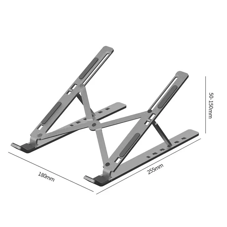 High Quality Portable Laptop Stand Adjustable and Foldable Portable Aluminum Laptop Stand OEM Supported
