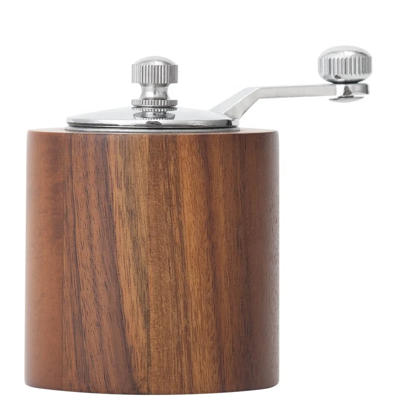 Kitchen Accessories&Gadgets Wooden Shakers with Adjustable Ceramic Core Gear Crank System Wooden Salt and Pepper Grinder