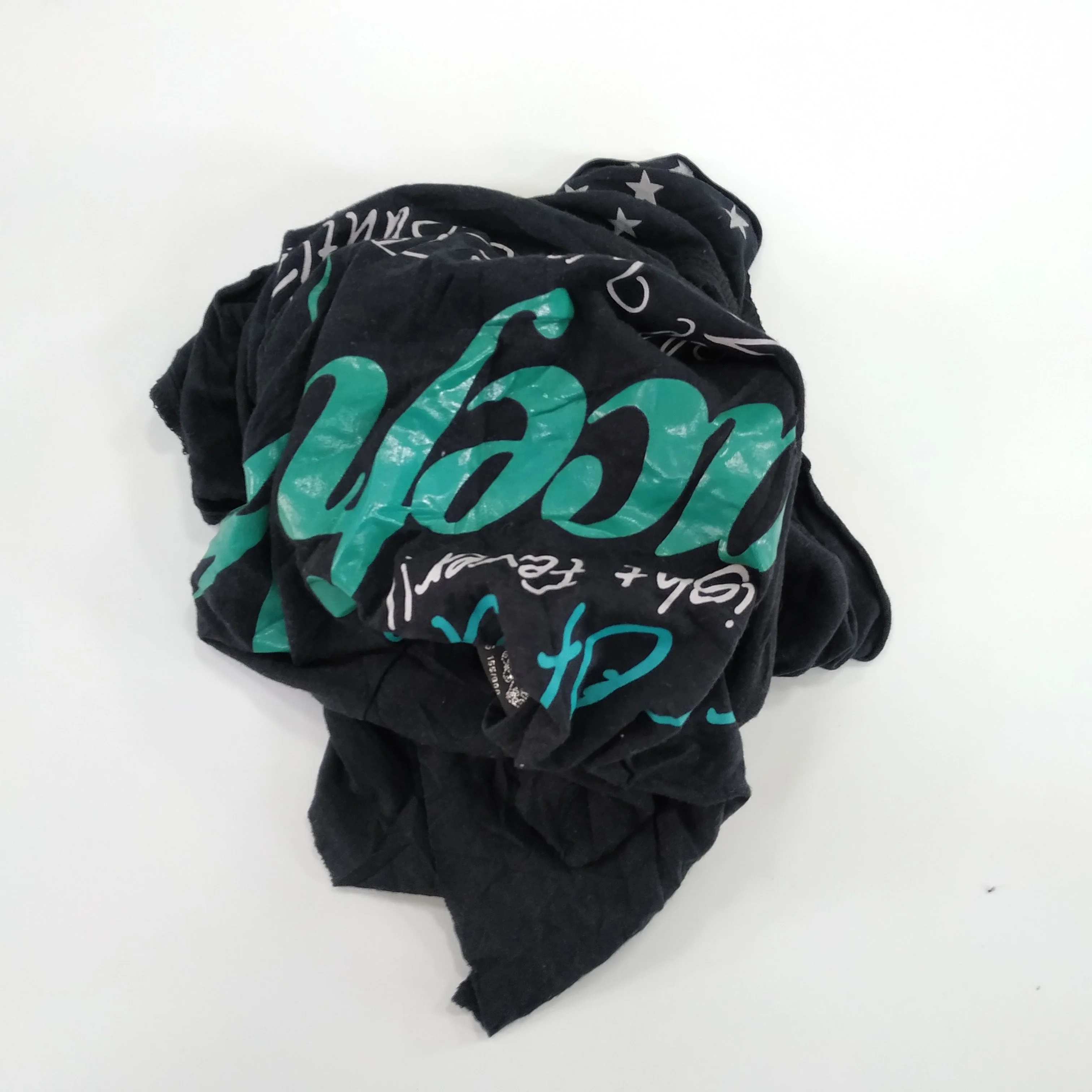 High Cost Performance 90% Cotton Dark Color Mixed Printed Cotton T Shirt Rags Cleaning Wiping Rags