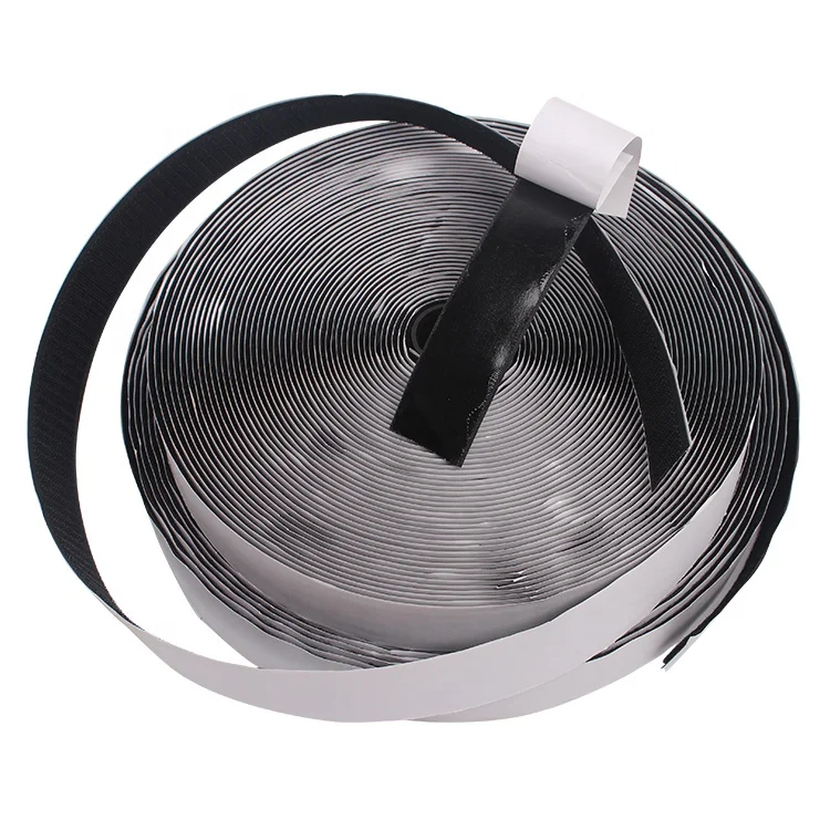 Quality Strength Hook and Loop Strap 1 Inch 25mm Self Adhesive Velcroes Tape