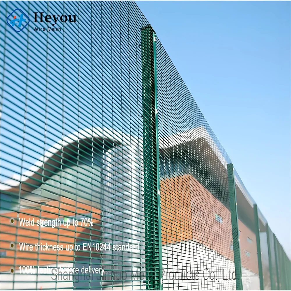 High Quality Customized Curves 358 Fence Anti Corrosion 3mm-6mm Wire Diameter 358 High Security Mesh Fencing