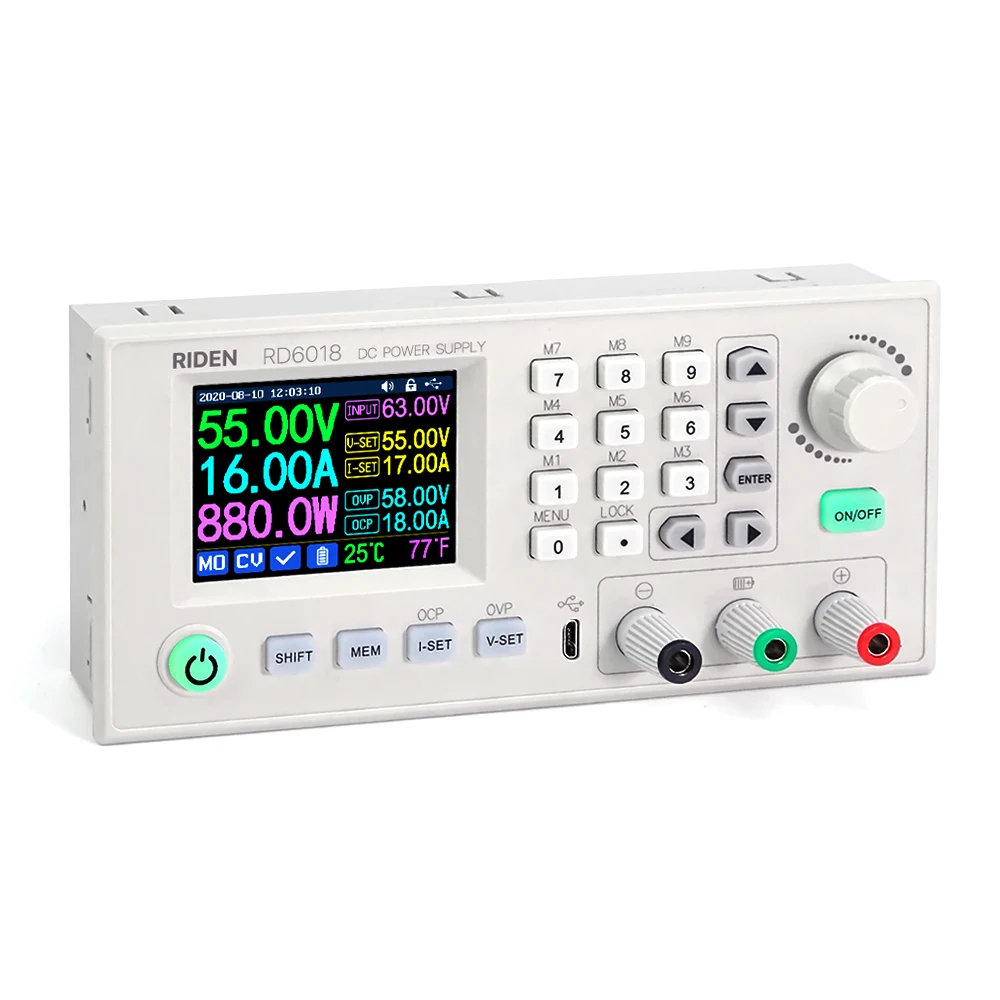 RD RD6018 DC DC USB  communication step down 60V 18A converter power supply adjustable module battery charging device