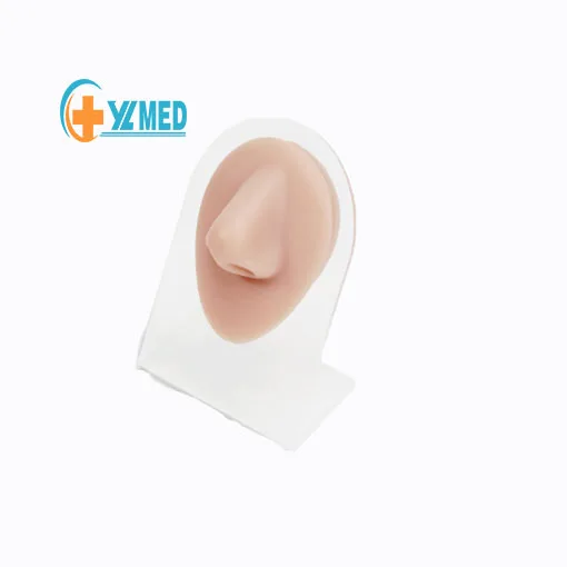 Soft silicone material simulated human nose and ear model for decoration ear piercing nose piercing tattoo