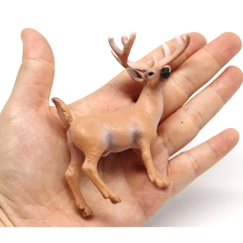 2024 wholesale animal toy education toy for kid Realistic Forest Animal Figurines Set Christmas Gift