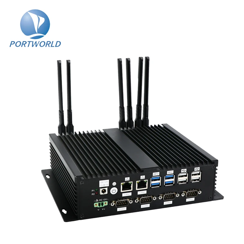ODM OEM RK3399Pro Portable Dual Lan Wall Mounted 5G Wifi Edge Computing Mini PC For Industrial Control