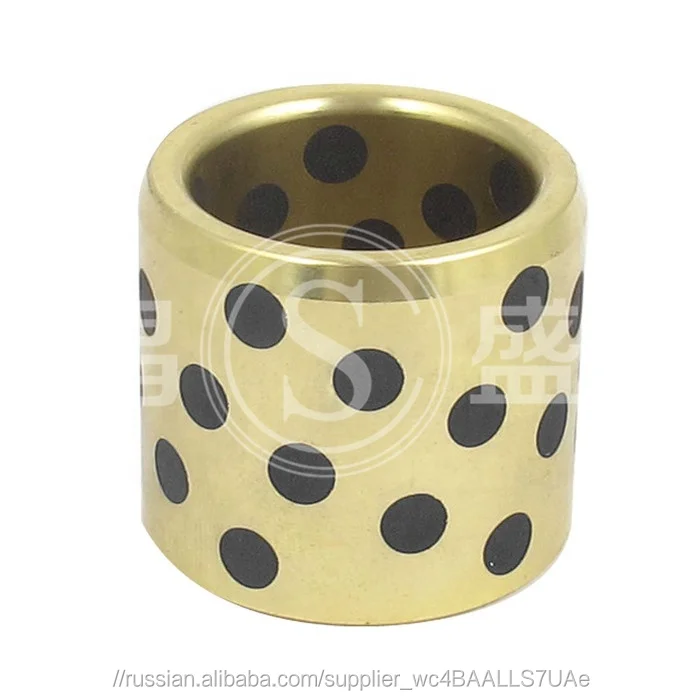 бронзовая втулка с графитовыми вставками