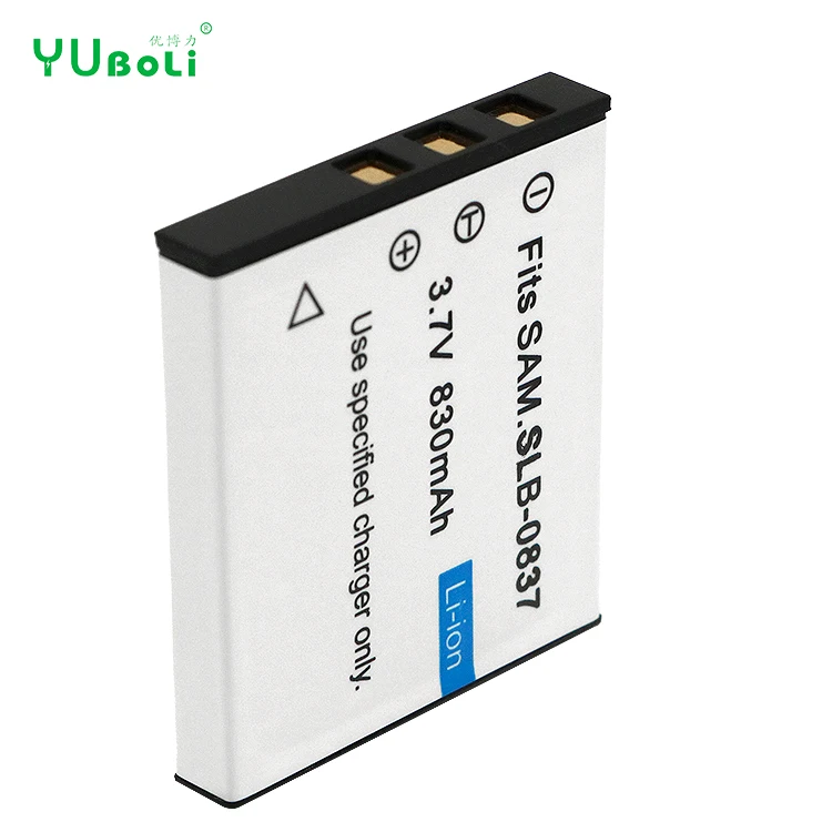3 7 V 830MAH Белый подходит для SLB-0837 SLB-0837B аккумуляторная батарея цифровых фотоаппаратов L80 I6 PMP I70 I70SSLB-0837 батареи