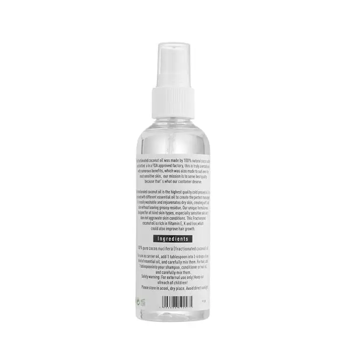 Natural Coconut Oil Body Face Moisturize Massage Oil 100ml  Skin Care Massage Essential Oil Product OEM