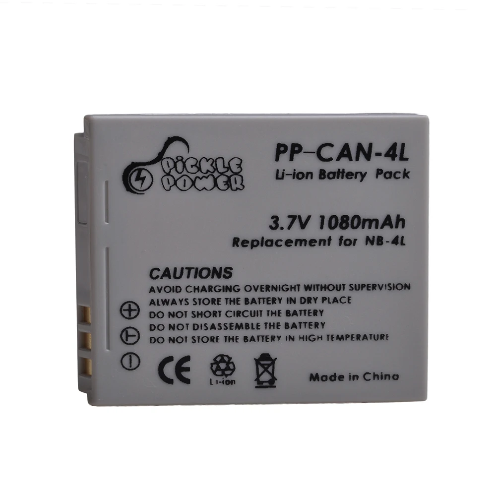 NB-4L NB4L Rechargable Camera Battery for Canon IXUS 50 55 60 65 80 75 100 I20 110 115 120 130 IS 117 NB-4L