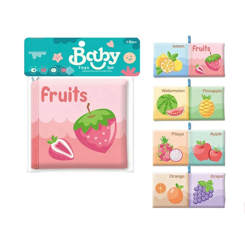 Top Seller Cognitive Montessori Early Educational Toys Book Baby Stroller Sensory Quiet Book Soft Cloth Books For Babies