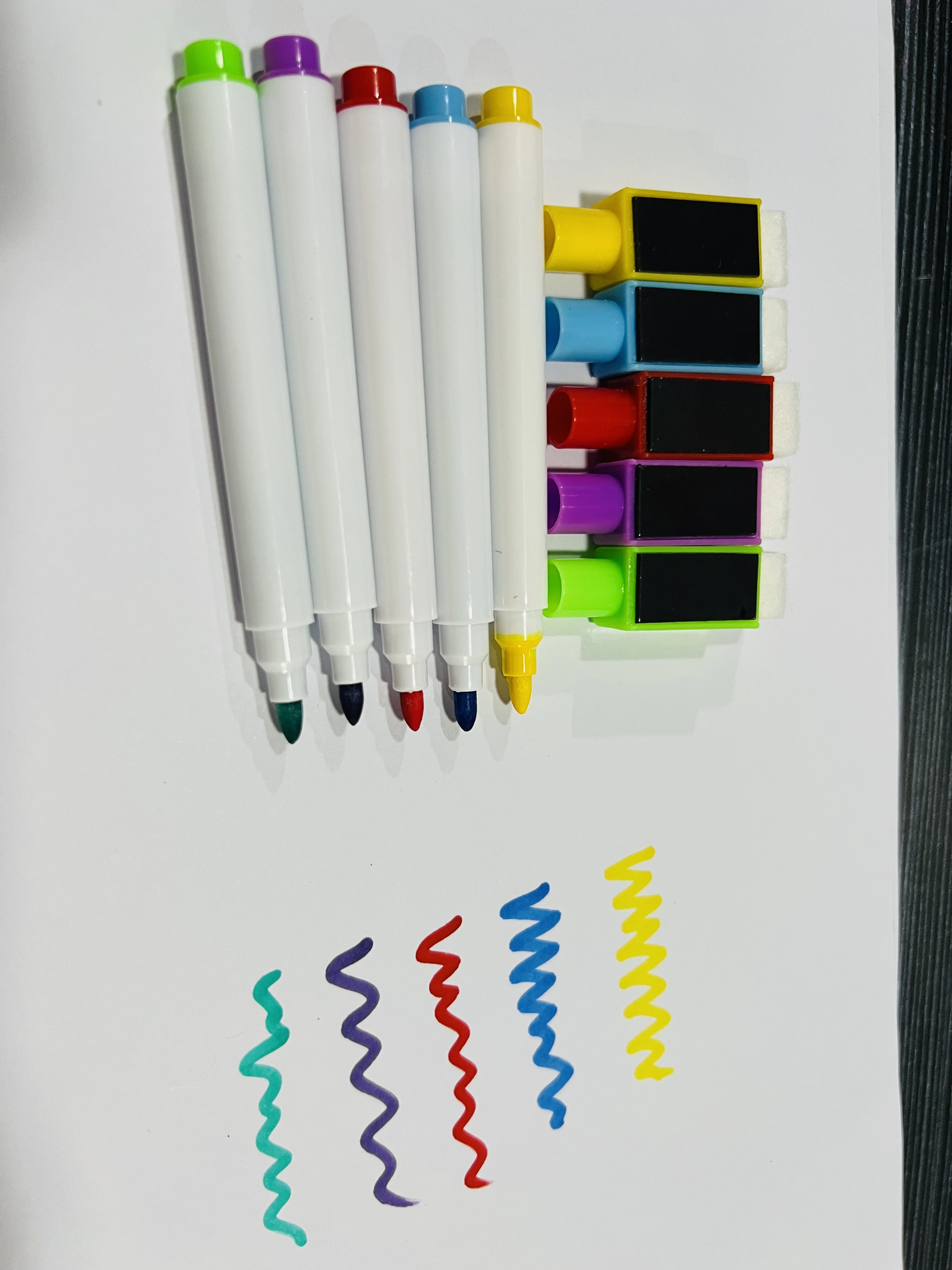 Board Marker Pen Back to School Magnetic Erasable White Pantone Black Custom Red Blue Logo Item Packing Packaging Office Color