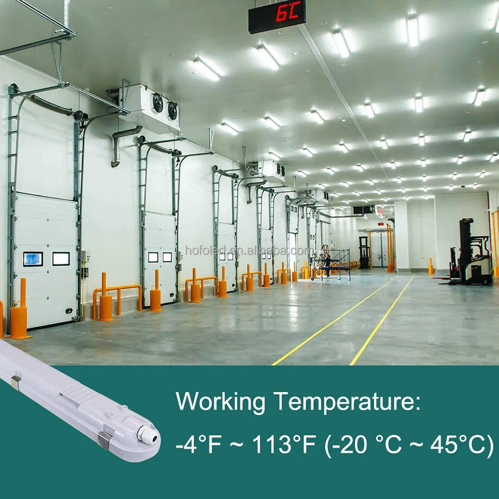 Commercial 110V 220V  Popular 1.2m LED Batten Light Fixture 4FT 40W IP65 LED Tri-proof Light