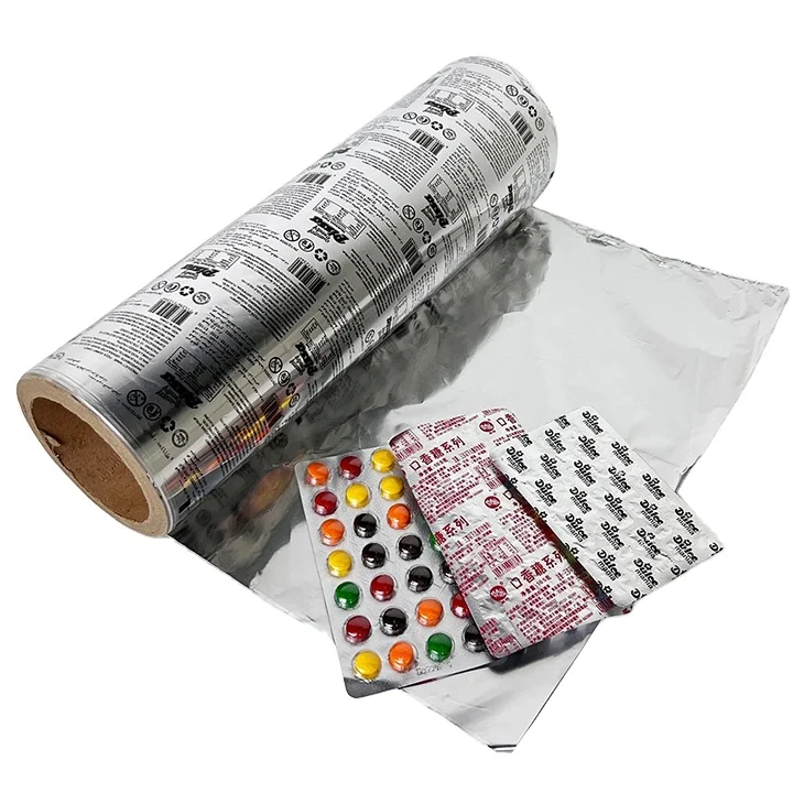 Cold forming alu alu foil seal medical film PTP tablets blister aluminum foil wholesale price printed aluminium foil