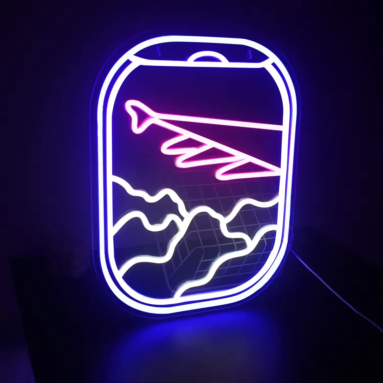 IP67 LED Airplane Window Neon Lights PVC Lamp Body Landscape Application