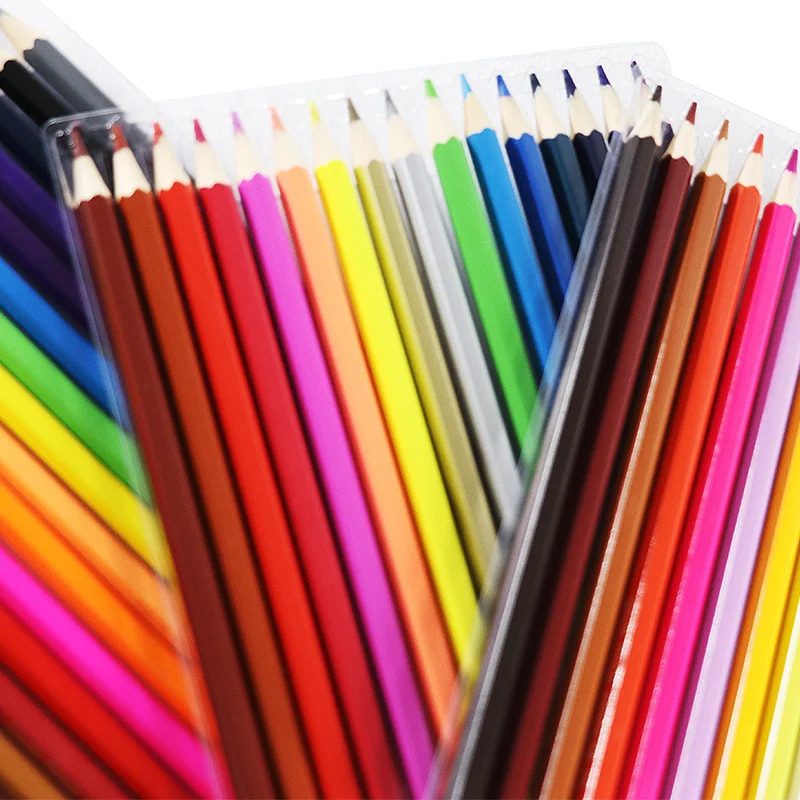 
HONGHU 48 COLOR pencil Promotional Stationery Factory Standard Pencil Pencil with Logo3.0 lead Wooden China Cheap Wholesale 