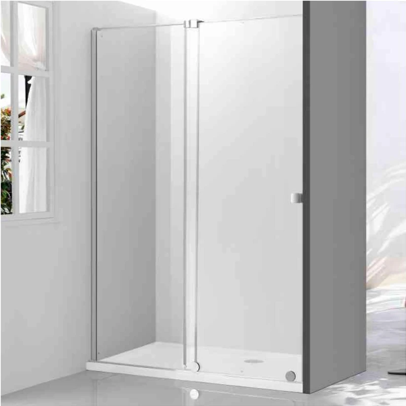 Popular Bathroom Aluminum Shower Room Waterproof Tempered Glass Sliding Shower Cabin Door