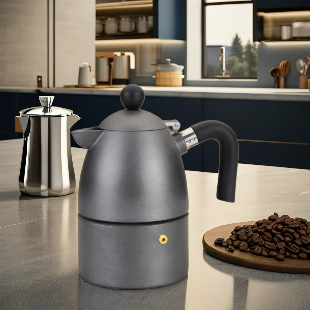 China factory direct cheap aluminum portable outdoor coffee moka pot moka coffee pot