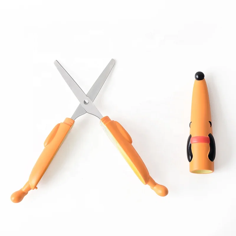 dachshund OEM cartoon plastic round edge custom dog craft scissors school scissors