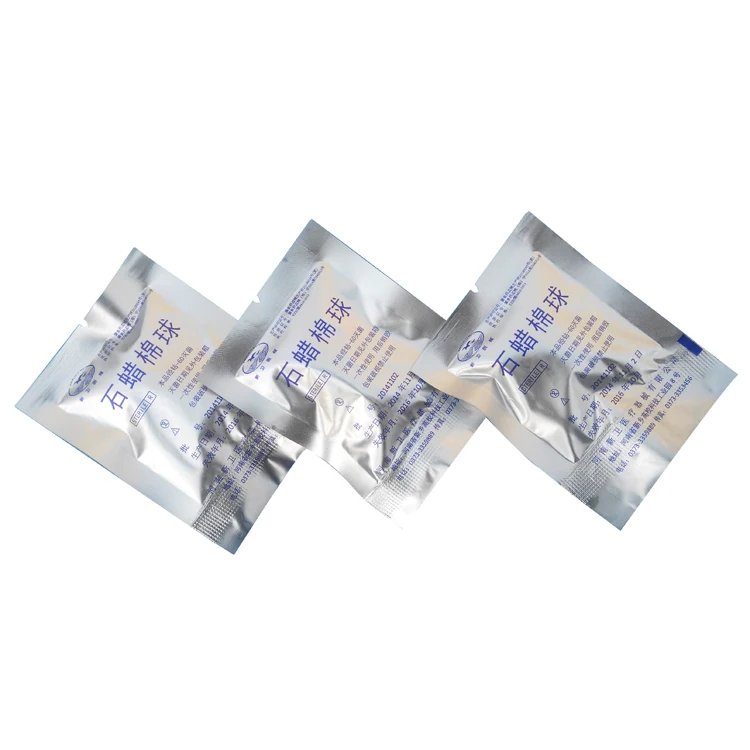 
for hospital High quality disposable medical Paraffin Cotton Ball 