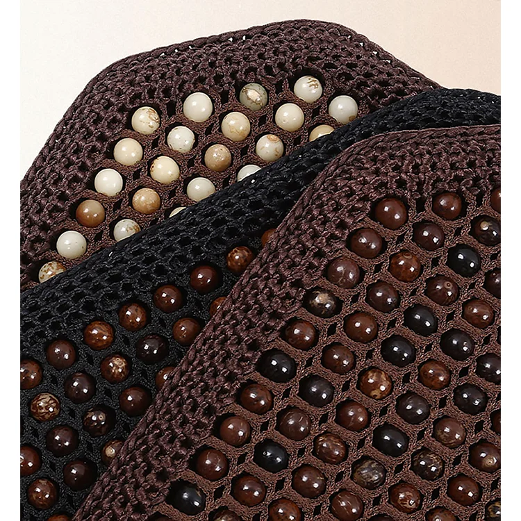 Xiangta All Seasons Full Set Wooden Bead Car Seat Cover Sports Style for Car Breathable Automotive Seat Covers for Toyota Honda