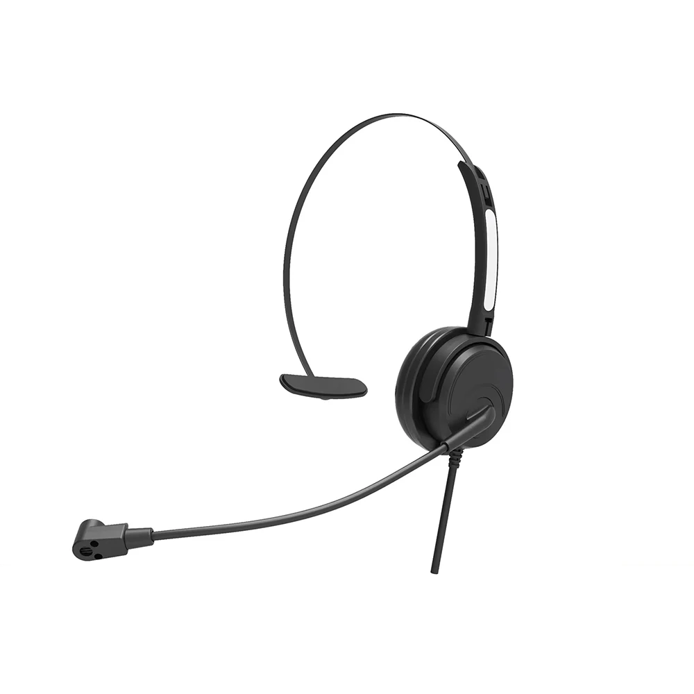 MHP-340 QD RJ QD Converter Wired noise cancelling call center headst telephone headphone with microphone For landline telephone