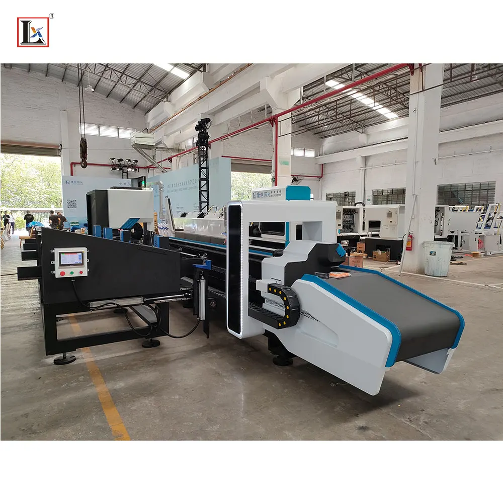 LX-K12 ipg 1kw high power fast speed metal pipe tube laser cutting machine