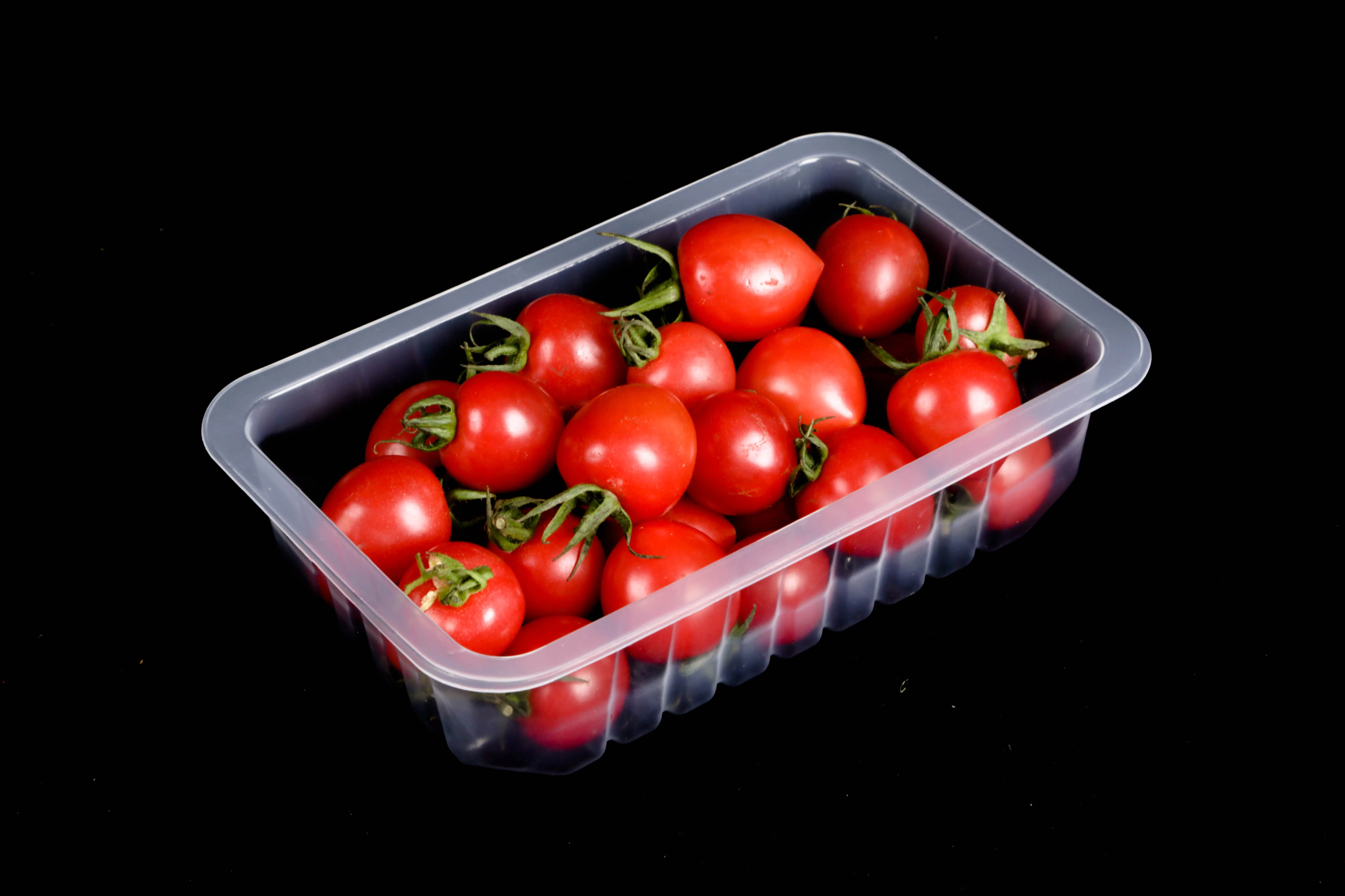 Custom Disposable Frozen Food Tray Plastic PET Fruit Vegetable Container Packaging Boxes For Shop
