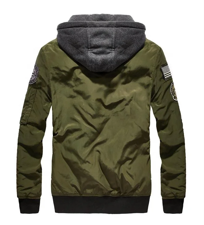
Wholesale High Quality Waterproof Windbreaker Bomber Jacket Men Flight Jacket hooded winter jacket coats Outerwear for men 
