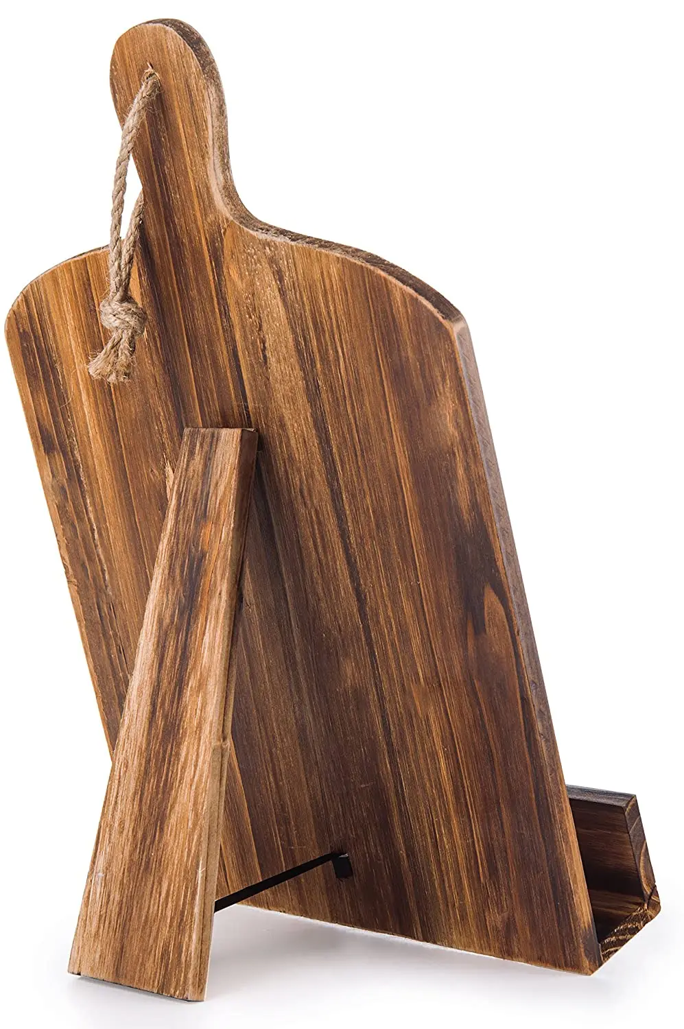 Cutting Board Style Wood Recipe Cookbook Holder Cook Book Stand kitchen wooden cookbook stand
