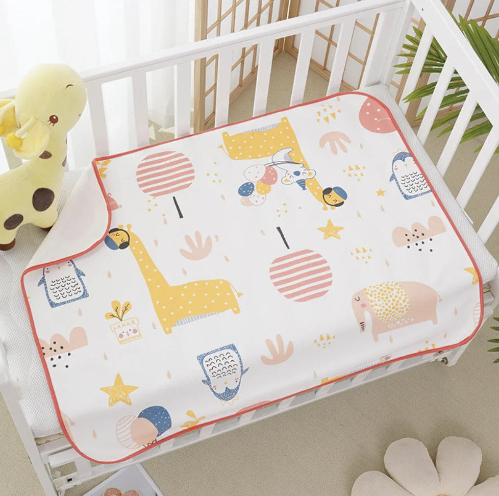Custom Portable Cotton Waterproof Baby Diaper Changing Mat Pad Cushioned for Print Mattress Protect