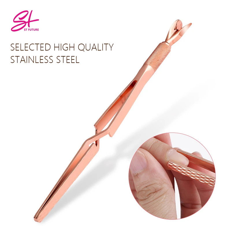 ST Future Acrylic UV Gel Shaping Pinchers Nail Art Shaping Tweezers Multifunction Cross Nail Clip Nail Manicure Tools