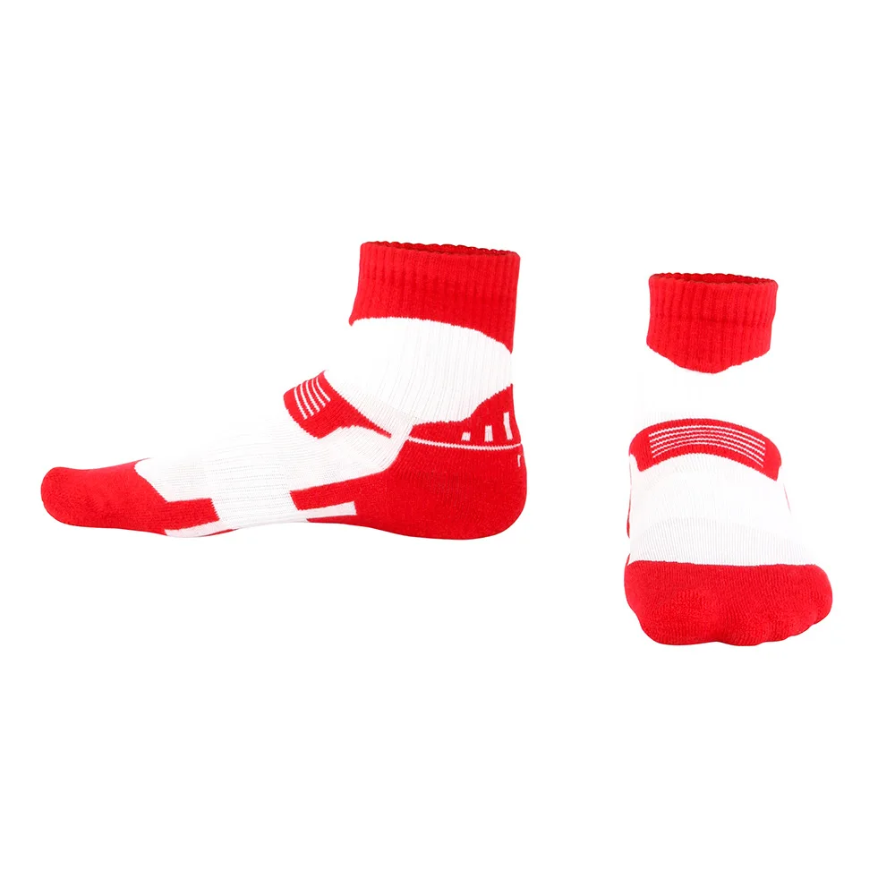 men thick padding modal nylon lycra cotton printed nonslip short ankle performance running sport socks for athletic training