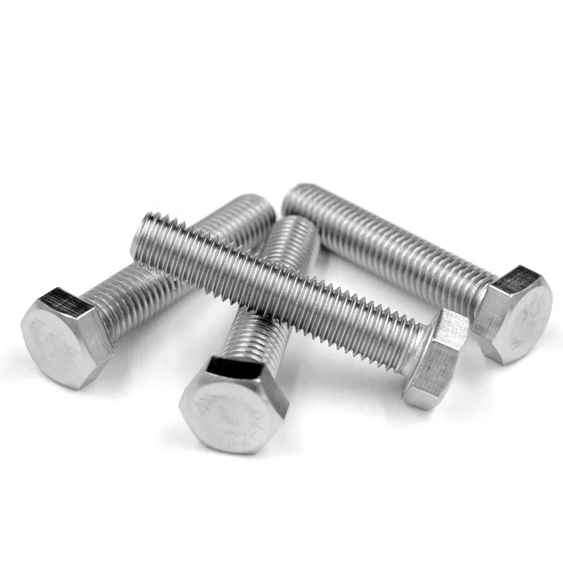 DIN933 Stainless Steel 304 Full Thread hexagon bolt a2 fastener m6 hex bolt (85mm-150mm)