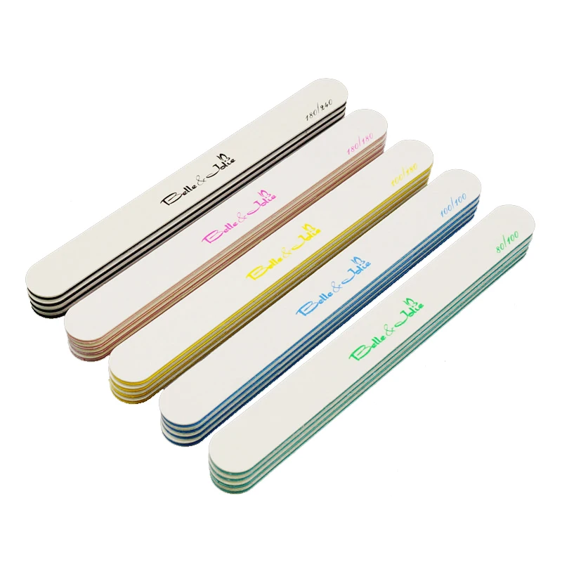 Professional Manufacturer Free Samples 80 100 180 240 Grit Custom Printed Korean Nail File