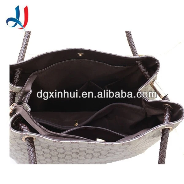 New Products Designer Elegance Ladies Pvc Tote Bag Large Capacity Shopping Shoulder Handbag