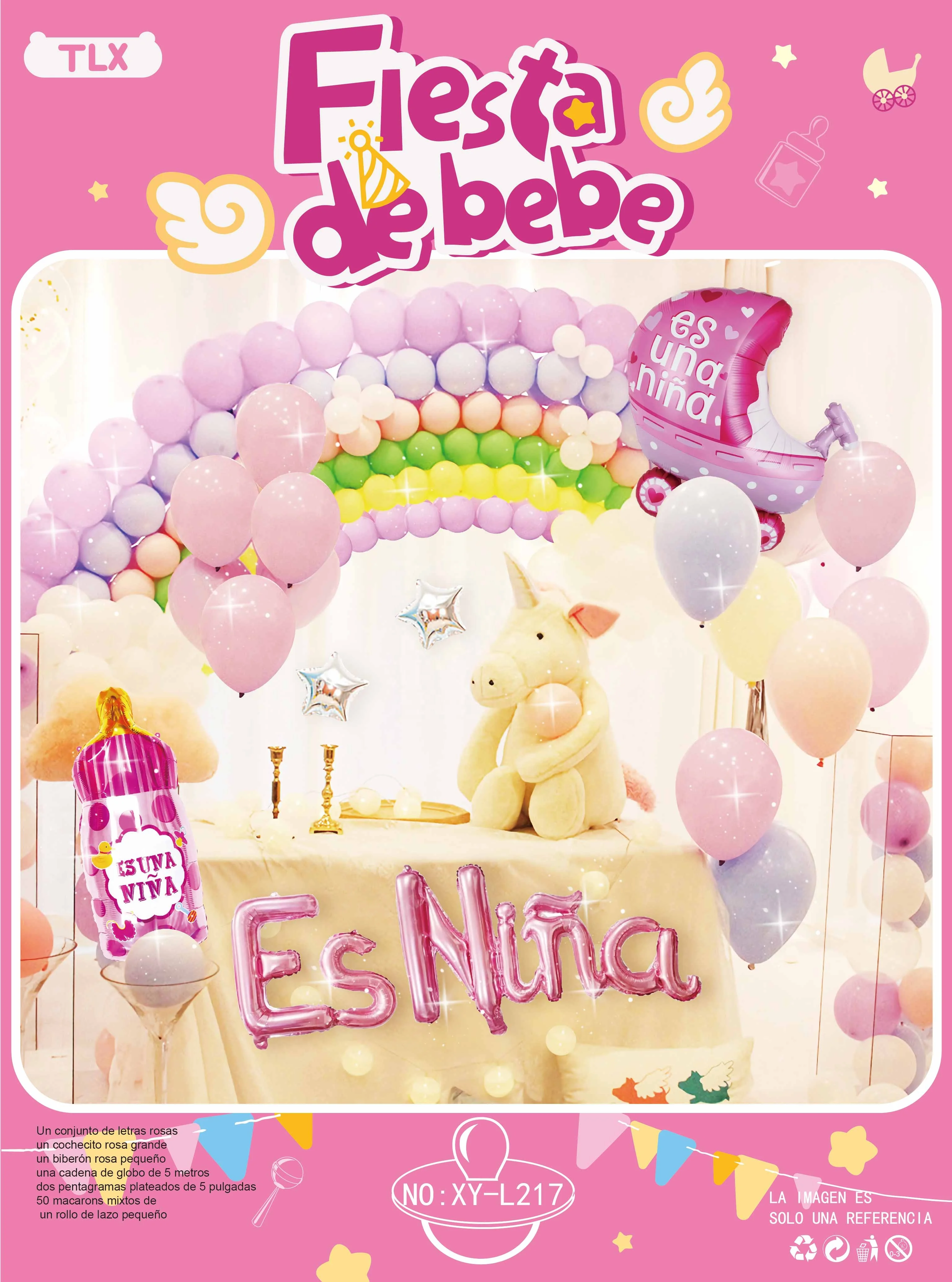 11 Year Party Supplier Wholesale Baby Shower Decorations for Girl & Boy Balloon Garland Arch Baby Shower Balloon Arch Decoration