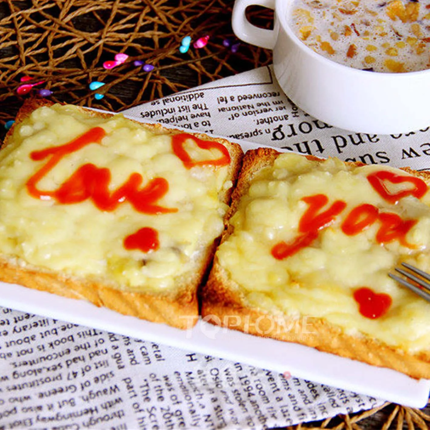 ETL 2 Slice Home Kitchen Withe Electric Bread Toaster