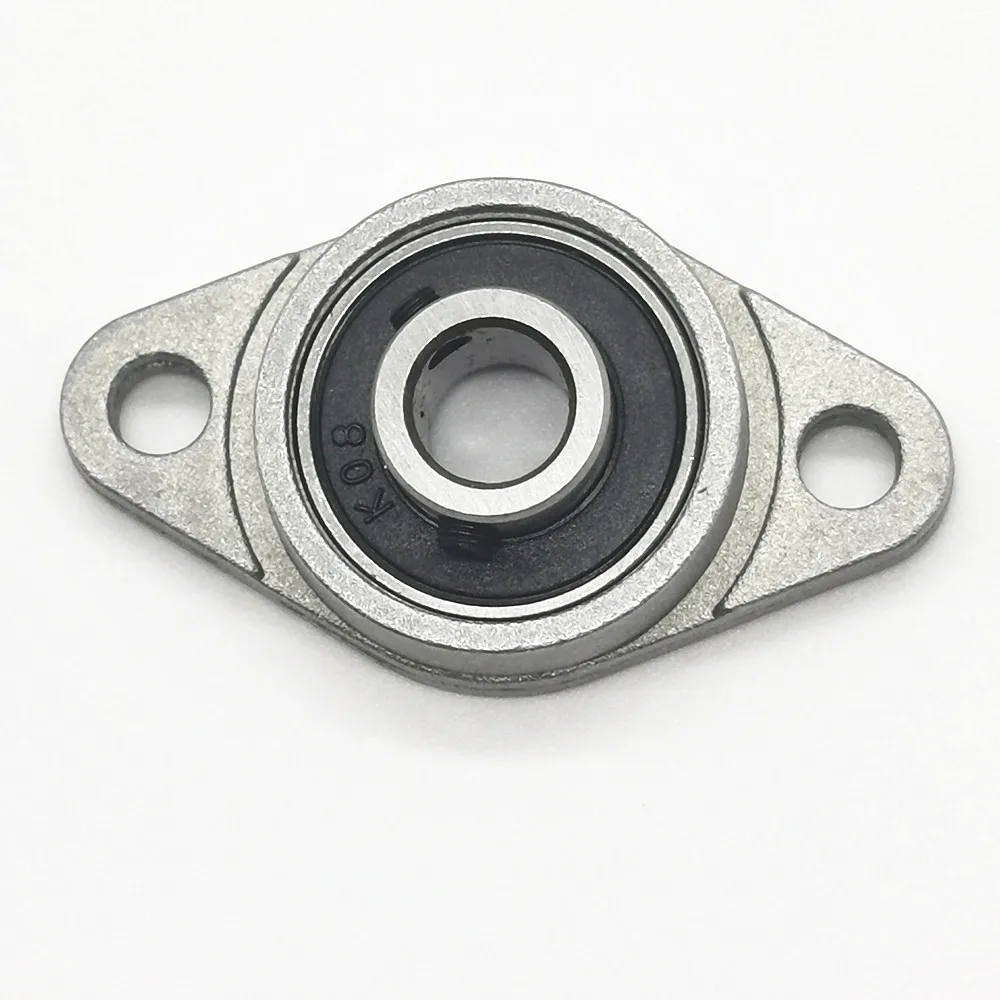 8mm shaft 2 bolts zinc alloy pillow block bearing units KFL08 flange pillow block bearings