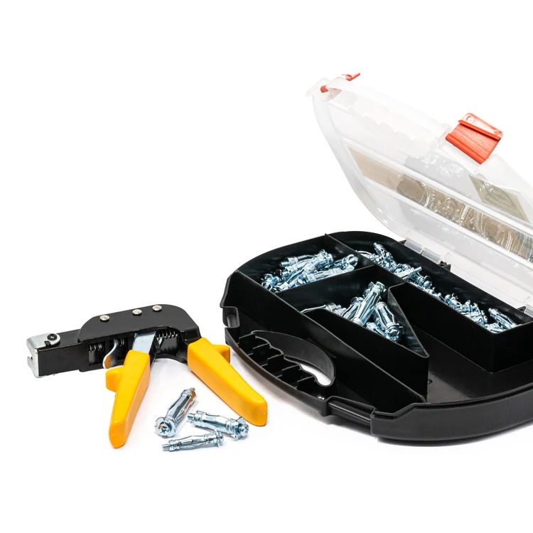 Manufacturer anchor box with fixing gun popular design hit sale hollow wall anchor kit