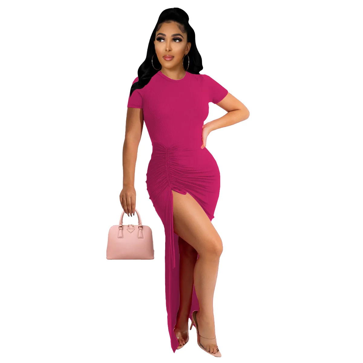 2022 Fashion casual sexy elegant women clothing ladies girl bodycon dress for summer evening night dinner party cheap wholesale