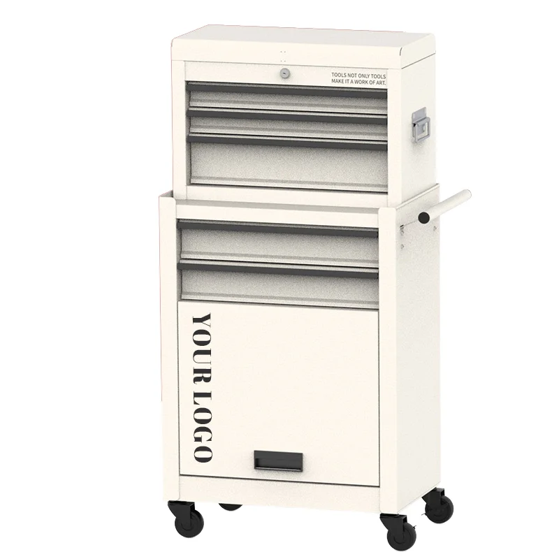Heavy-duty 2-in-1 Rolling Tool Chest 5-drawer Garage Workshop Storage Cabinet ALL ONE TECH Modular Toolbox System Odm
