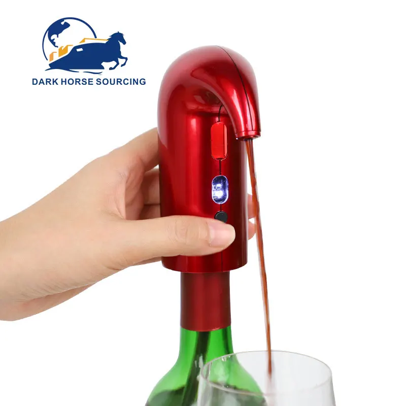 Portable USB Rechargeable Battery digital display One-Touch Automatic Electric Wine Aerator Pourer Pump