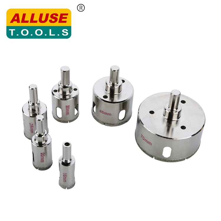 Diamond Hole Saw Electroplated Tile Granite Punch Marble