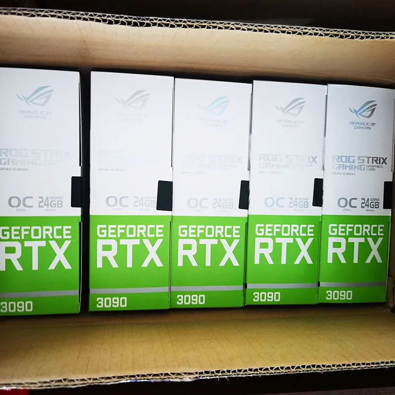 New Geforce Asu s Nvida RTX 3090 3080 3070 3060 TI ROG STRIX TUF gaming oc dual RTX 24 10 8 gb black white graphics video card i